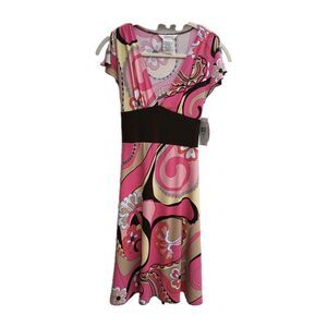 Speechless Psychodelic Dress Women Med Vintage tie babydoll cocktail coquette